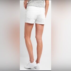 Old Navy White Jean Shorts Mid-Thigh Length